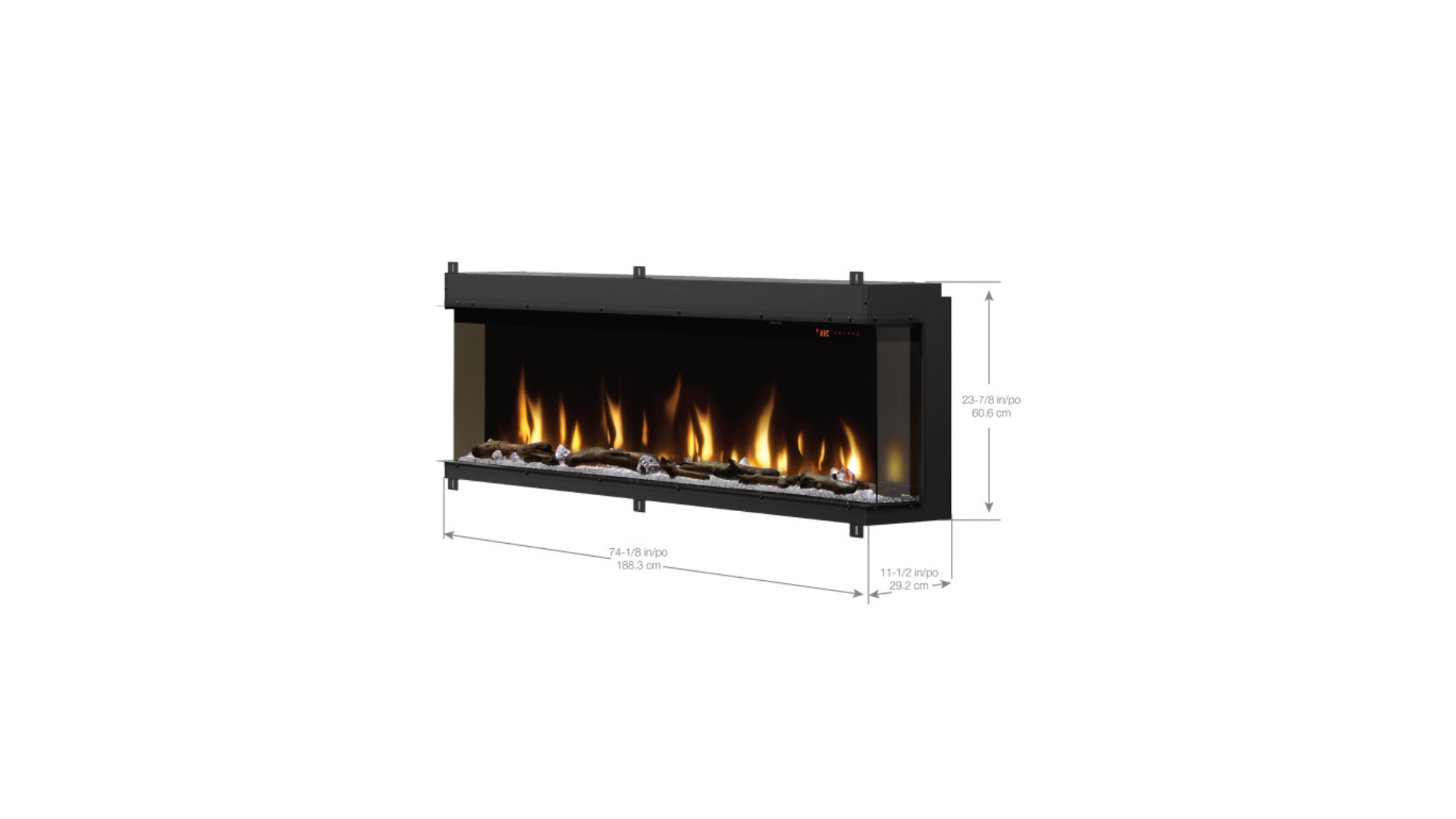 Dimplex Ignite XL Bold 74 inch Linear Electric Fireplace Insert XLF7417-XD