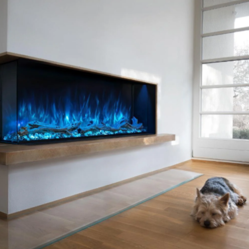 Modern Flames Landscape Pro 120 inch Multi-Sided Built-In Electric Fireplace LPM-12016