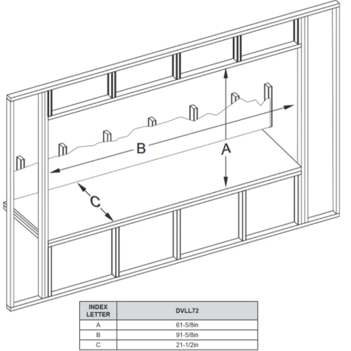 Empire Comfort Systems 72 inch Boulevard Direct-Vent Linear Gas Fireplace DVLL72BP90