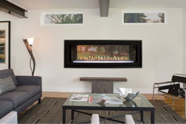 Empire Comfort Systems 48 inch Boulevard Direct-Vent See Through Gas Fireplace DVLL48SP90