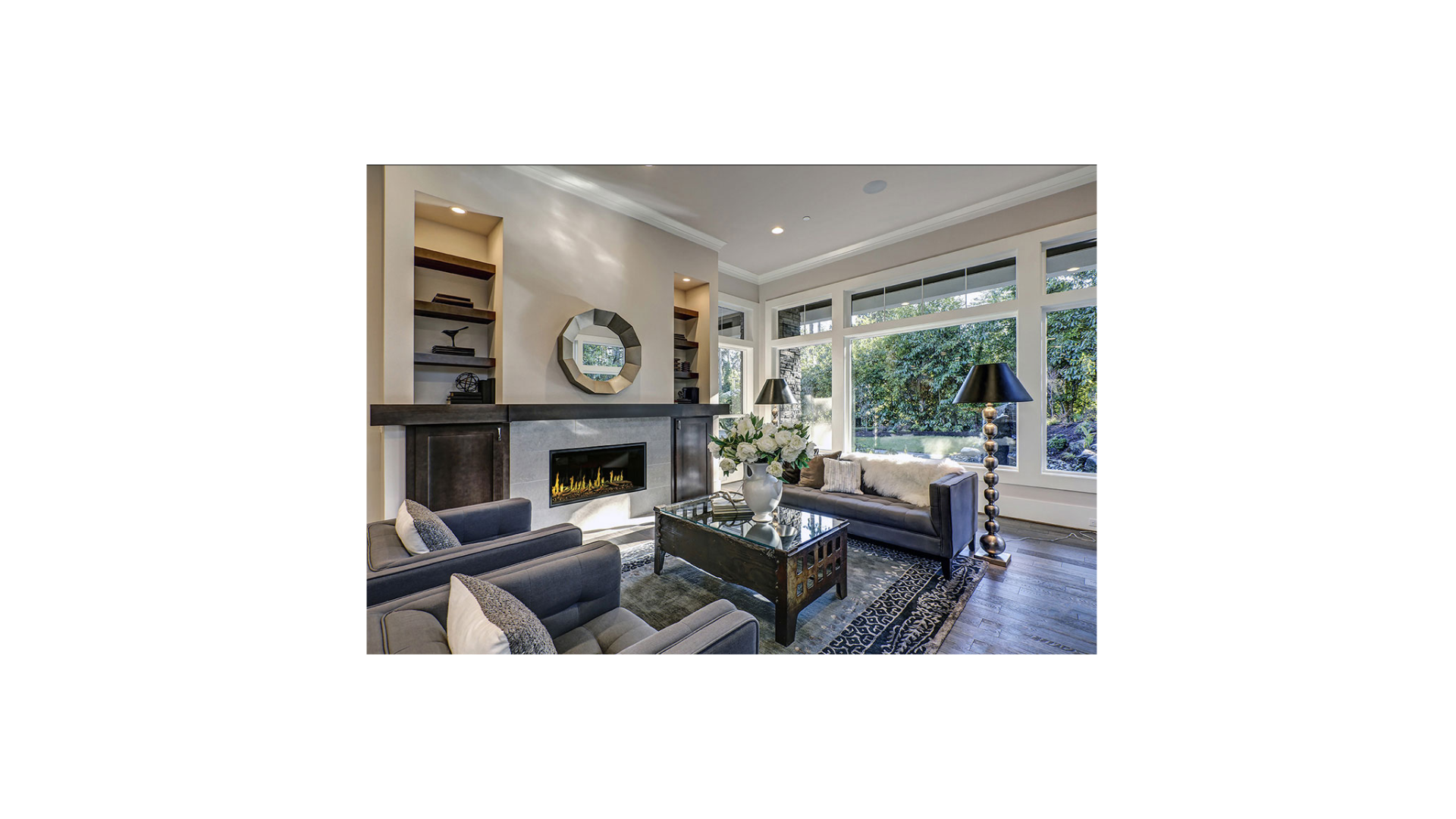Modern Flames Orion Slim 52 inch Built-In Heliovision Electric Fireplace OR52-SLIM