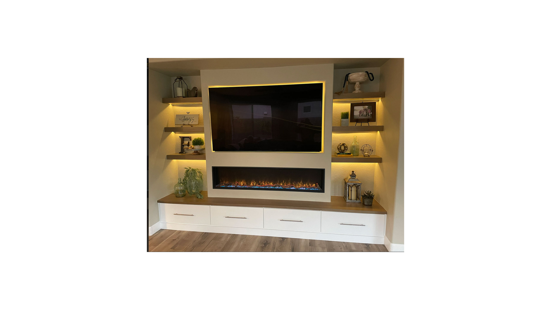 Modern Flames Orion Slim 60 inch Built-In Heliovision Electric Fireplace OR60-SLIM
