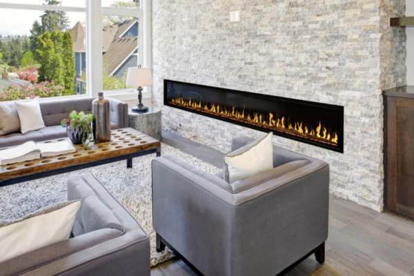 Modern Flames Orion Slim 100 inch Built-In Heliovision Electric Fireplace OR100-SLIM