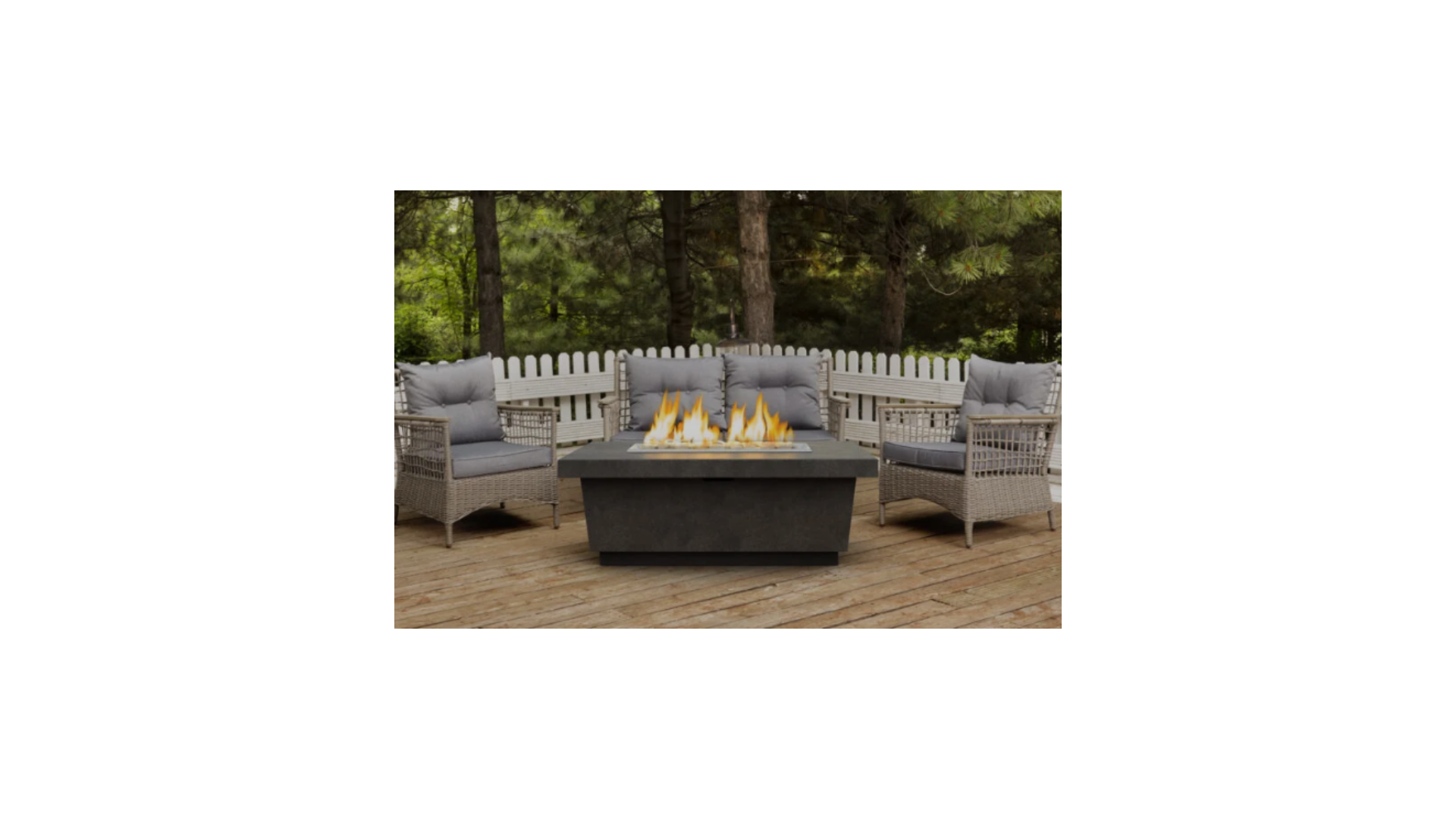 American Fyre Designs 785 Contempo LP Select 52-Inch Rectangular Propane Gas Fire Table