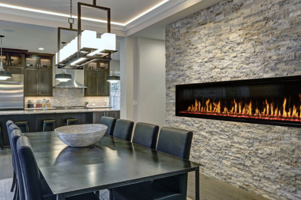 Modern Flames Orion Slim 100 inch Built-In Heliovision Electric Fireplace OR100-SLIM