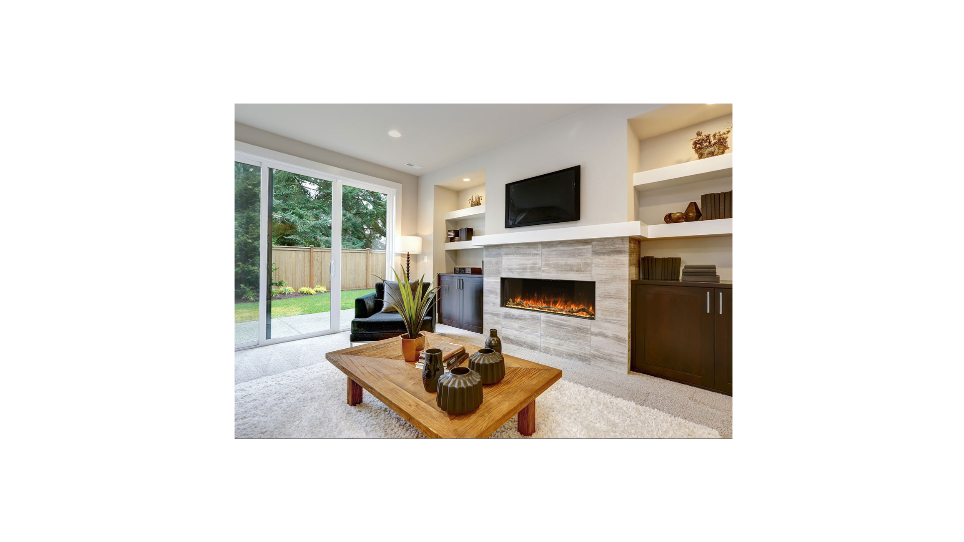 Modern Flames Landscape Pro Slim 56 inch Built-In Electric Fireplace LPS-5614