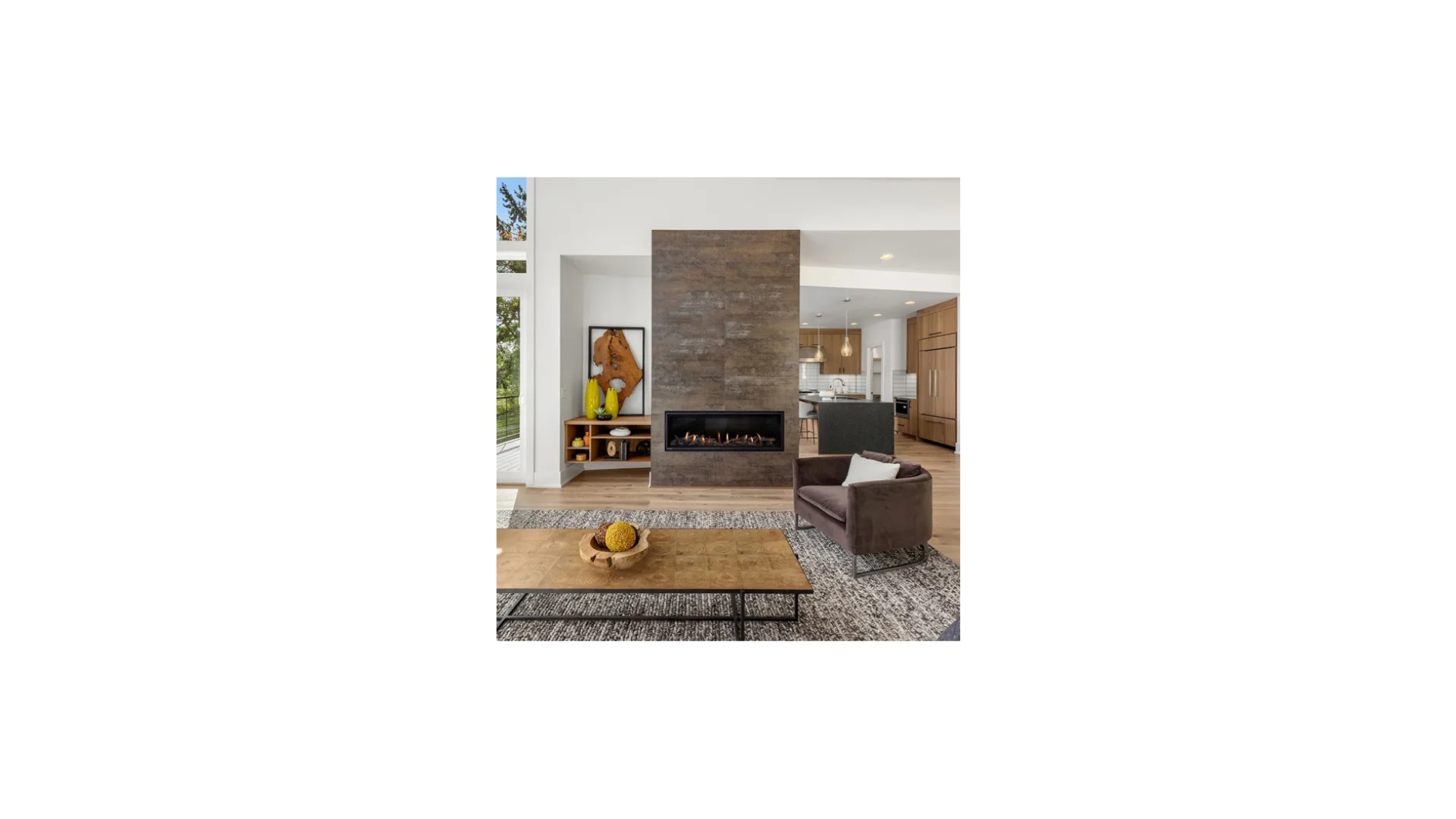 Montigo Delray 48 inch Linear Direct-Vent Gas Fireplace DRL4813NI-2 (Full Load)