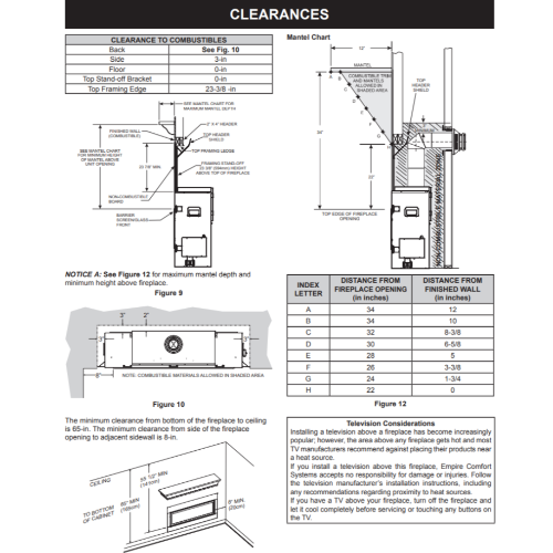 Empire Comfort Systems 72 inch Boulevard Direct-Vent Linear Gas Fireplace DVLL72BP90