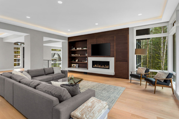 Modern Flames Orion Slim 52 inch Built-In Heliovision Electric Fireplace OR52-SLIM