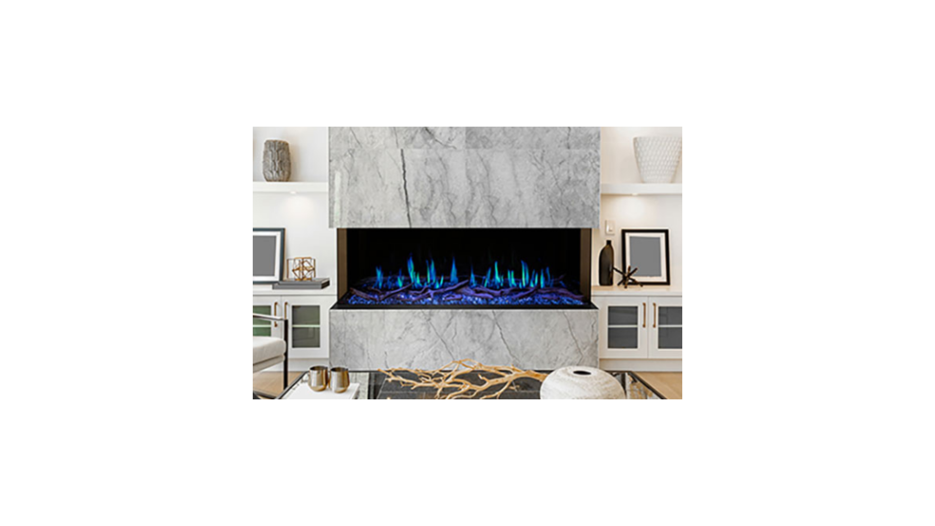 Modern Flames Orion 76 inch Multi-Sided Heliovison Electric Fireplace OR76-MULTI