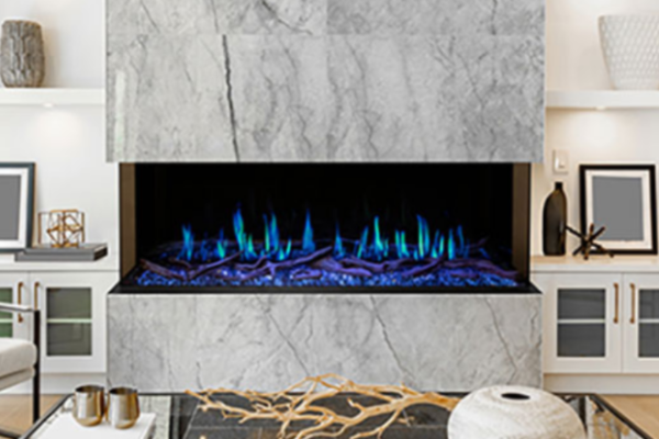 Modern Flames Orion 76 inch Multi-Sided Heliovison Electric Fireplace OR76-MULTI