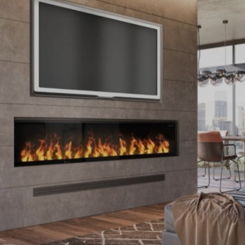 Modern Flames Orion Slim 100 inch Built-In Heliovision Electric Fireplace OR100-SLIM