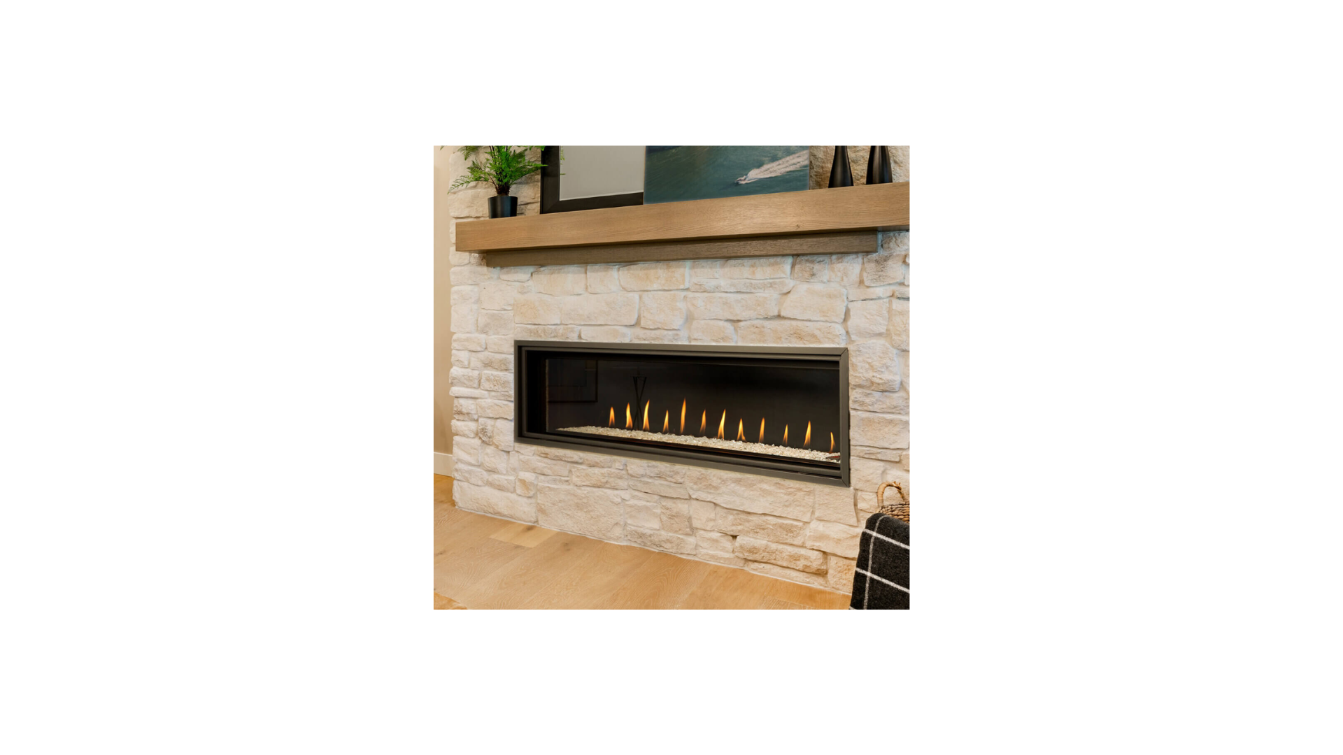 Montigo Delray 60 inch Linear Direct-Vent Gas Fireplace DRL6013NI-2 (Full Load)