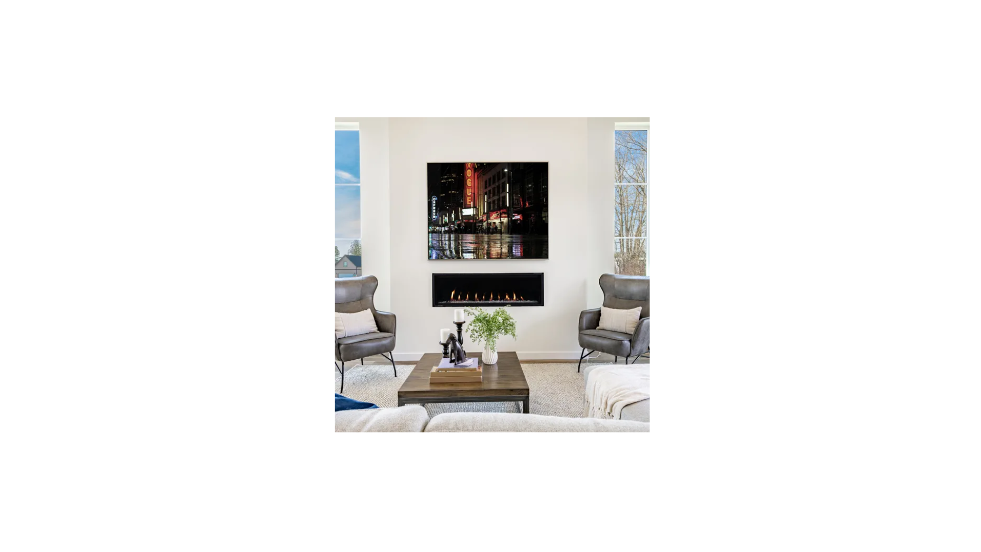 Montigo Delray 48 inch Linear Direct-Vent Gas Fireplace DRL4813NI (Basic)