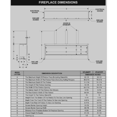 Empire Comfort Systems 72 inch Boulevard Vent-Free Linear Gas Fireplace VFLB72FP90