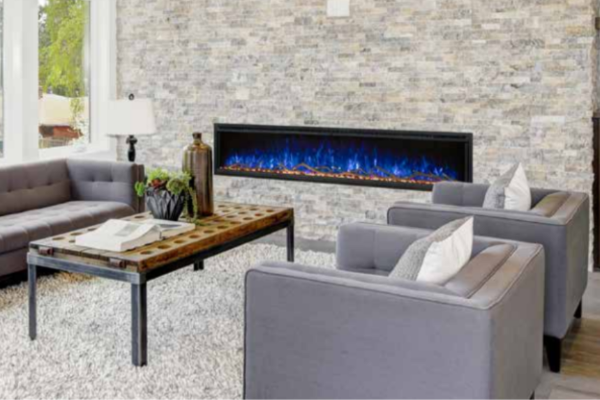 Modern Flames Landscape Pro Slim 80 inch Built-In Electric Fireplace LPS-8014