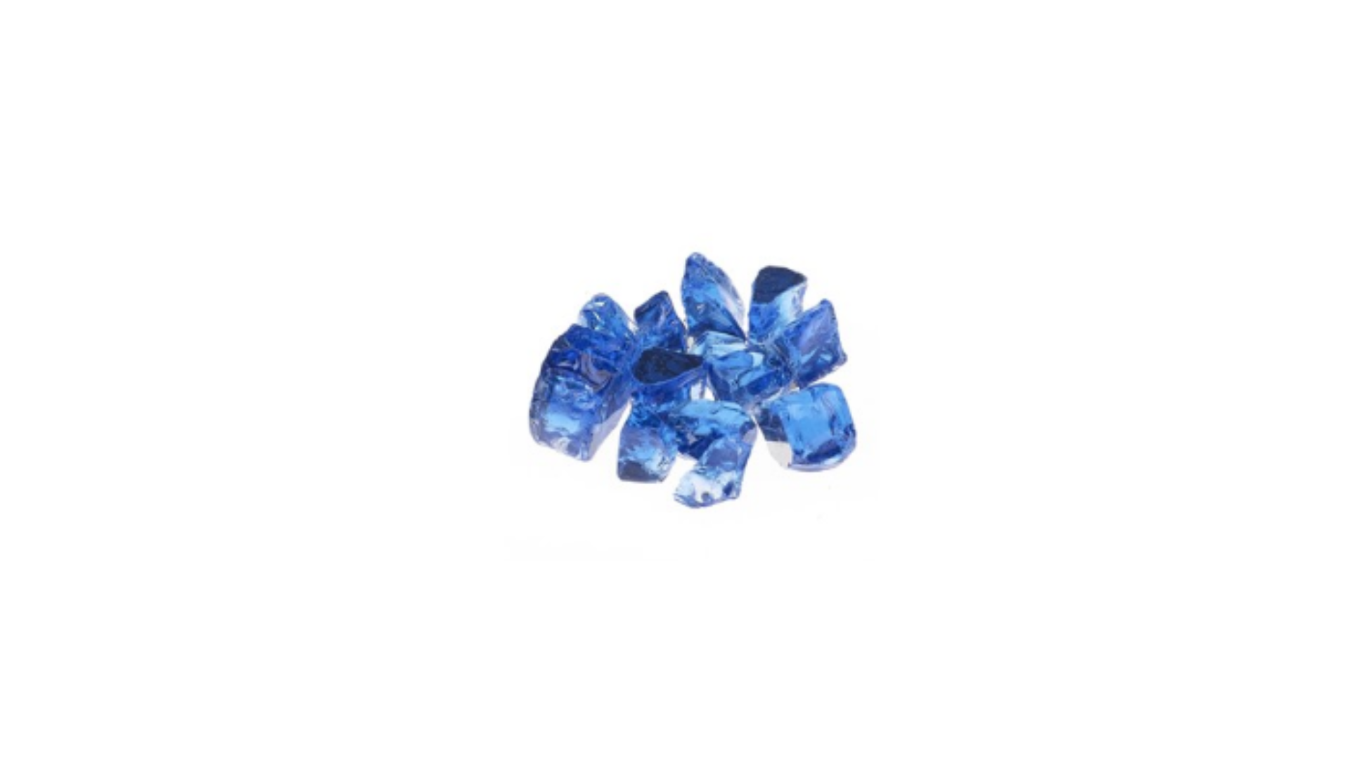 Grand Canyon Gas Logs 1/2 inch Poseidon Cobalt Reflective Fire Glass RFG-10-PB
