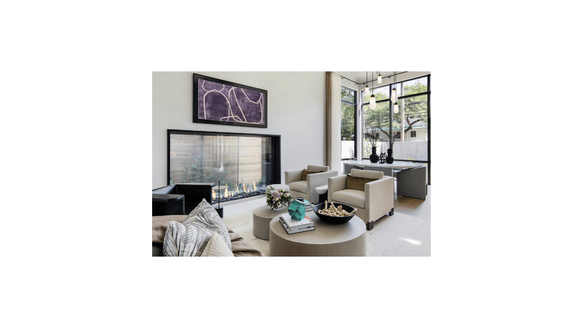 Montigo Prodigy See-Through 800 Series Custom-Built Gas Fireplace