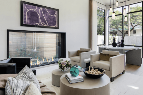 Montigo Prodigy See-Through 700 Series Custom-Built Gas Fireplace