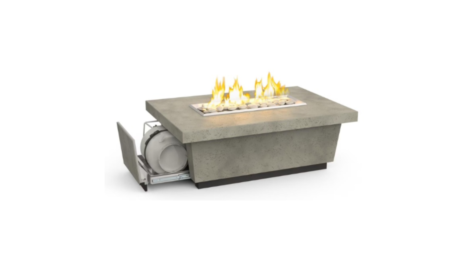 American Fyre Designs 785 Contempo LP Select 52-Inch Rectangular Propane Gas Fire Table