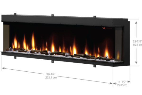 Dimplex Ignite XL Bold 100 inch Linear Electric Fireplace Insert XLF10017-XD