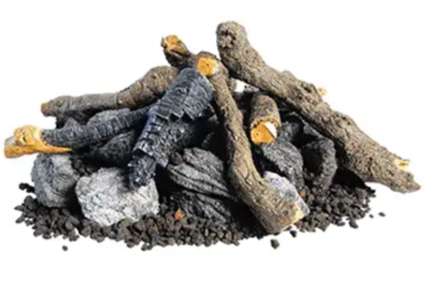 American Fyre Designs Beachwood Logs with Stones Log Set