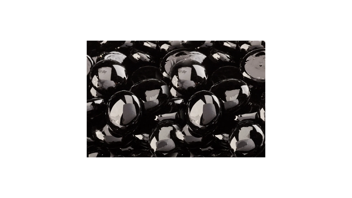 Napoleon Black Glass Beads MKBK