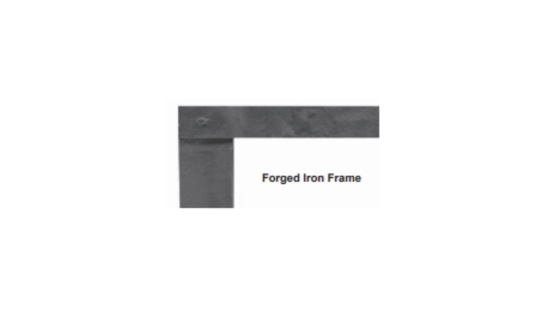 Empire Comfort Systems Forged Iron Frame Distressed Pewter Front Trim for Direct-Vent Gas Fireplaces