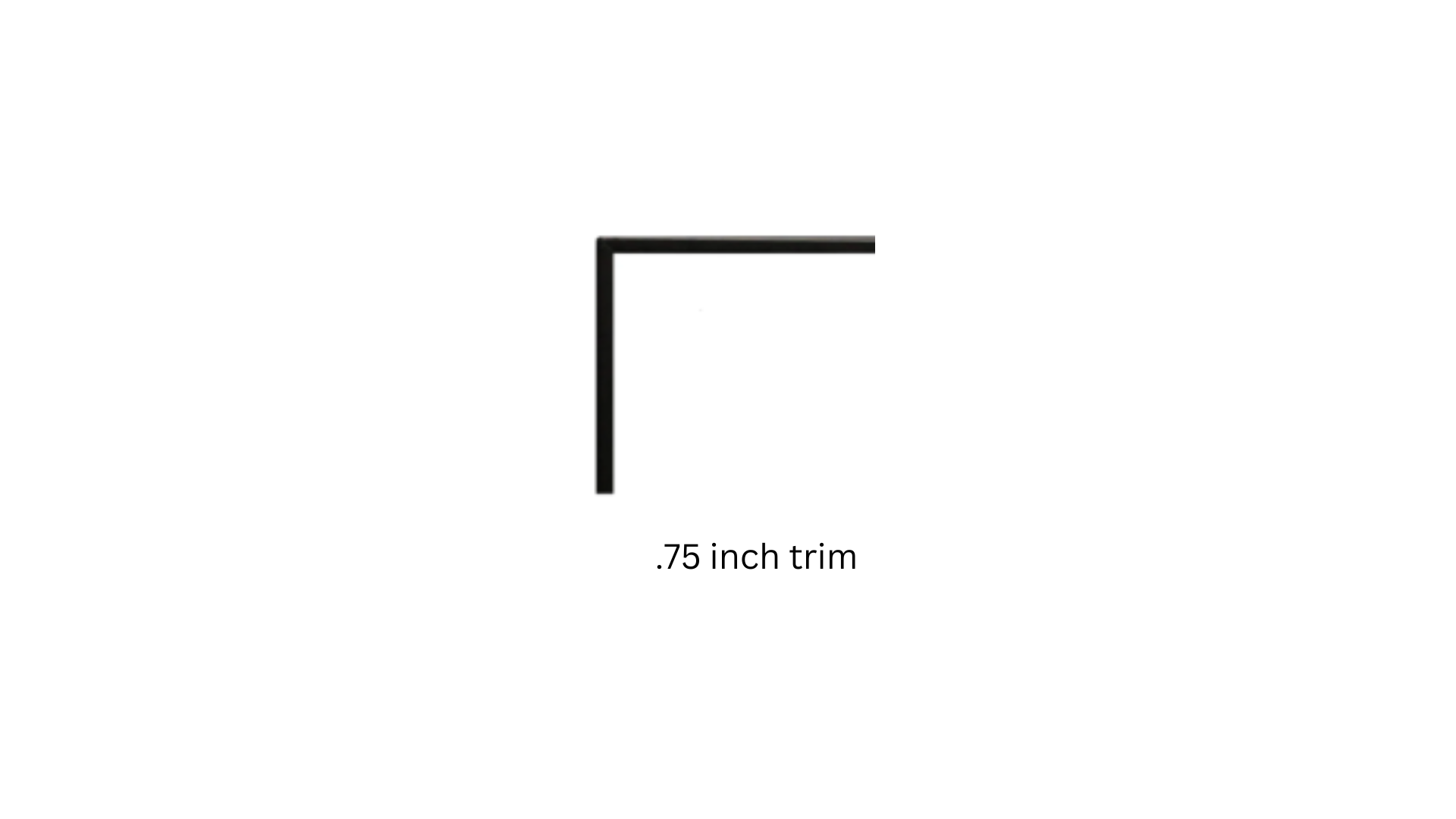 Empire Comfort Systems Decorative Black 0.75 inch Front Trim for Vent-Free Gas Fireplaces
